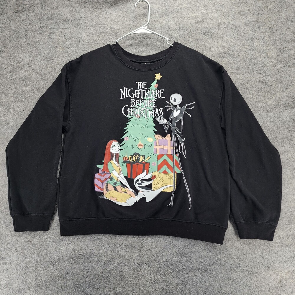 The Nightmare Before Christmas Shirt Womens Juniors XXL 19 Long Sleeve Black
